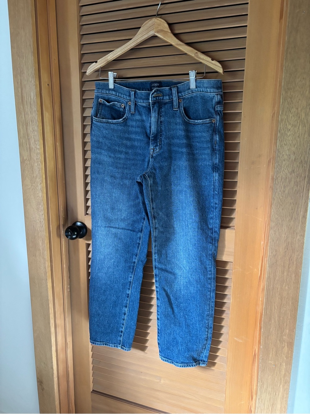 J. Crew Women’s Slim Straight Dark Blue Denim Jeans